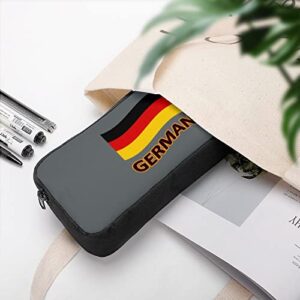 Germany Flag Pencil Case Makeup Bag Big Capacity Pouch Organizer for Office College