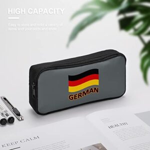 Germany Flag Pencil Case Makeup Bag Big Capacity Pouch Organizer for Office College
