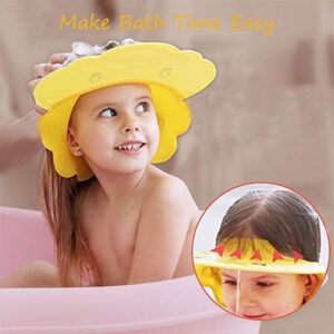 Baby Shower Cap Adjustable Silicone Shampoo Bath Cap Visor Cap Protect Eye Ear for Infants Toddlers Kids Children