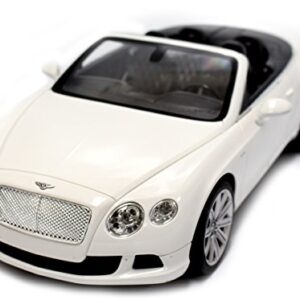 PowerTRC Full Functional GT Speed Bentley Continental Official Licensed by Bentley RC Vehicles Battery Operated 1:12 Scale for Kids (White)