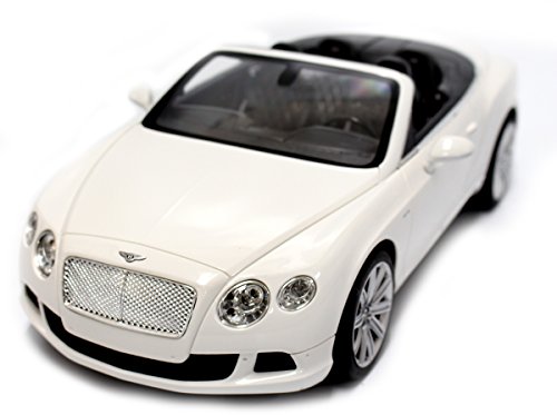 PowerTRC Full Functional GT Speed Bentley Continental Official Licensed by Bentley RC Vehicles Battery Operated 1:12 Scale for Kids (White)