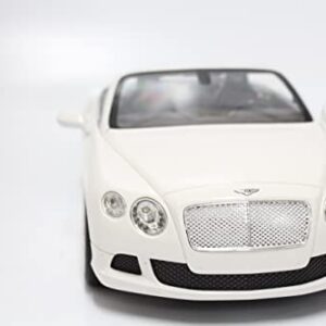 PowerTRC Full Functional GT Speed Bentley Continental Official Licensed by Bentley RC Vehicles Battery Operated 1:12 Scale for Kids (White)