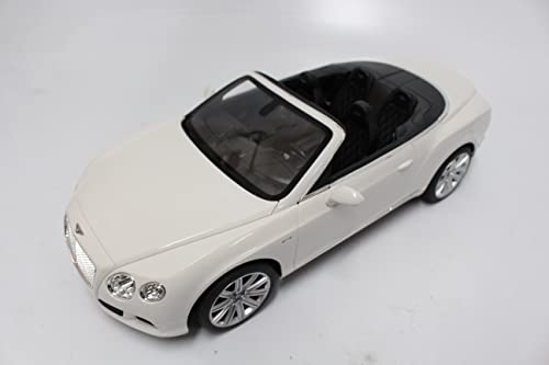 PowerTRC Full Functional GT Speed Bentley Continental Official Licensed by Bentley RC Vehicles Battery Operated 1:12 Scale for Kids (White)