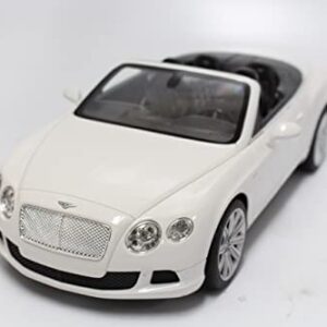 PowerTRC Full Functional GT Speed Bentley Continental Official Licensed by Bentley RC Vehicles Battery Operated 1:12 Scale for Kids (White)