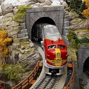 Lionel Santa Fe Super Chief LionChief Set with Bluetooth Capability, Electric O Gauge Model Train Set with Remote