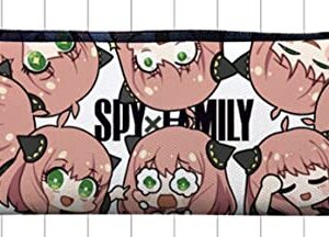 foefaik Anime Spy x Family Anya Pencil Case,Canvas Organizer Box Pouch Makeup Bag Capacity Case with Zipper, 5.1 inch