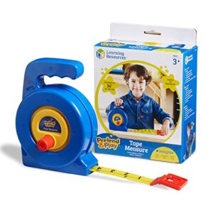 learning resources pretend play 3″ long tape measure – ages 3+ kids measuring tape, measuring tape retractable, educational toys for kids