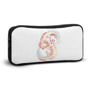 Adorable Axolotl Pencil Case Makeup Bag Big Capacity Pouch Organizer for Office College