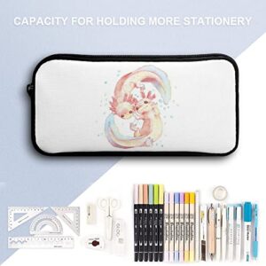 Adorable Axolotl Pencil Case Makeup Bag Big Capacity Pouch Organizer for Office College