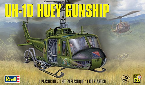 Revell Germany UH-1D Huey Gunship Model Kit , Green