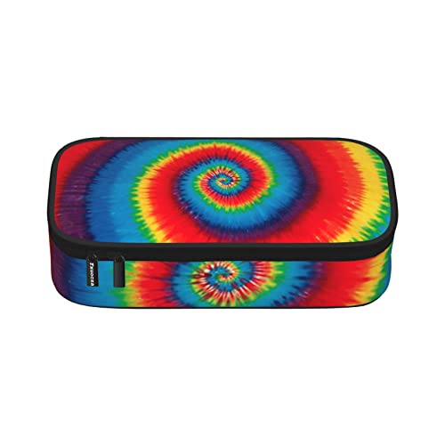 Fxuocza Tie Dye Rainbow Pencil Cases for Girls Pencil Bags with Zipper,Aesthetic Pencil Case Organizer Pencil Box