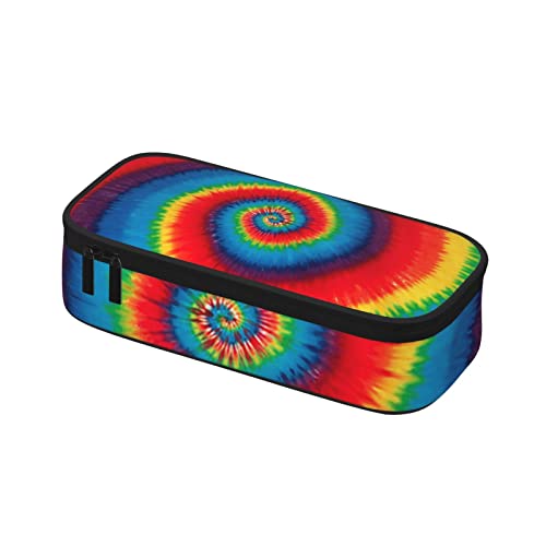 Fxuocza Tie Dye Rainbow Pencil Cases for Girls Pencil Bags with Zipper,Aesthetic Pencil Case Organizer Pencil Box