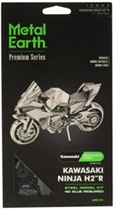 metal earth premium series kawasaki ninja motorcycle 3d metal model kit fascinations
