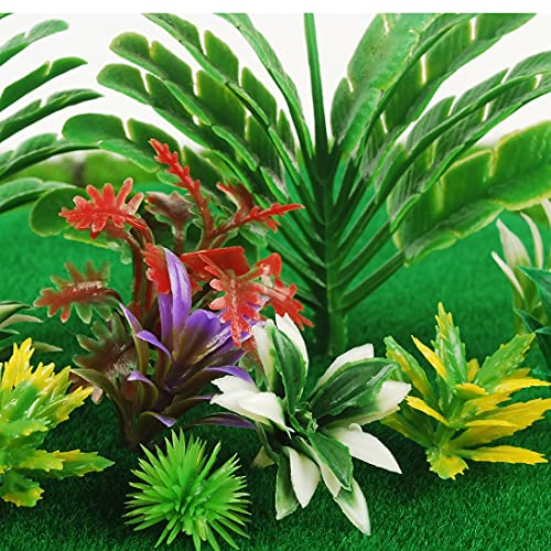 NWFashion 130PCS Model Trees Miniature Plants Fairy Garden Artificial Trees Railroad Scenery(Tree)