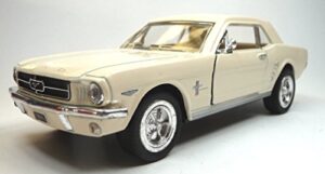 1964 1/2 ford mustang in white diecast 1:36 scale by kinsmart
