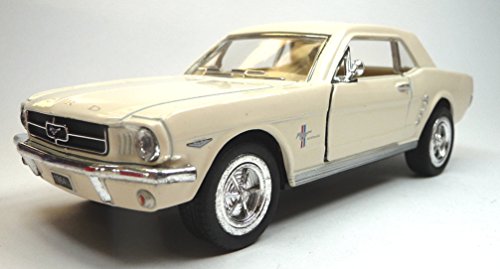 1964 1/2 Ford Mustang In White Diecast 1:36 Scale By Kinsmart