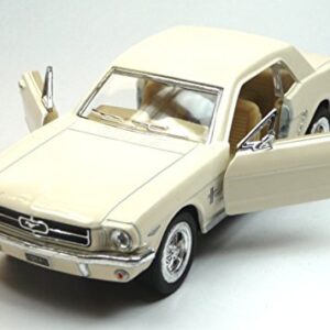 1964 1/2 Ford Mustang In White Diecast 1:36 Scale By Kinsmart