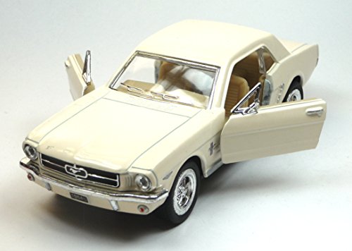 1964 1/2 Ford Mustang In White Diecast 1:36 Scale By Kinsmart