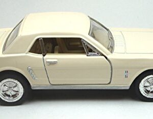 1964 1/2 Ford Mustang In White Diecast 1:36 Scale By Kinsmart