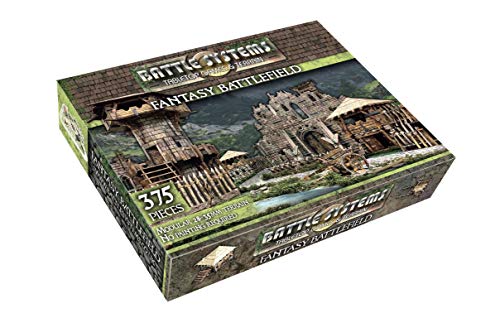 Battle Systems – Modular Fantasy Scenery – Perfect for Roleplaying and Wargames - Multi Level Tabletop Terrain for 28mm Miniatures – Colour Printed Model Diorama – DND Warhammer (Battlefield)