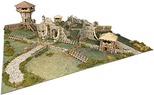 Battle Systems – Modular Fantasy Scenery – Perfect for Roleplaying and Wargames - Multi Level Tabletop Terrain for 28mm Miniatures – Colour Printed Model Diorama – DND Warhammer (Battlefield)