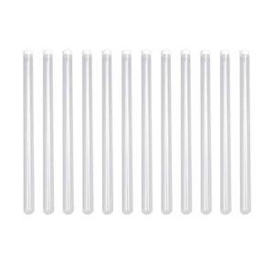 supvox clear organizer box 30pcs clear plastic needles storage tubes sewing needle container holder organizer with cap (25 x 1cm clear container