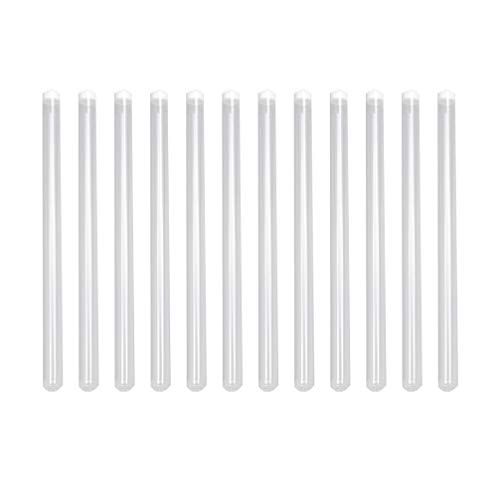 SUPVOX Clear Organizer Box 30pcs Clear Plastic Needles Storage Tubes Sewing Needle Container Holder Organizer with Cap (25 x 1cm Clear Container