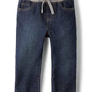 The Children's Place Baby Boys' Pull On Straight Jeans, Liberty Blue, 4T