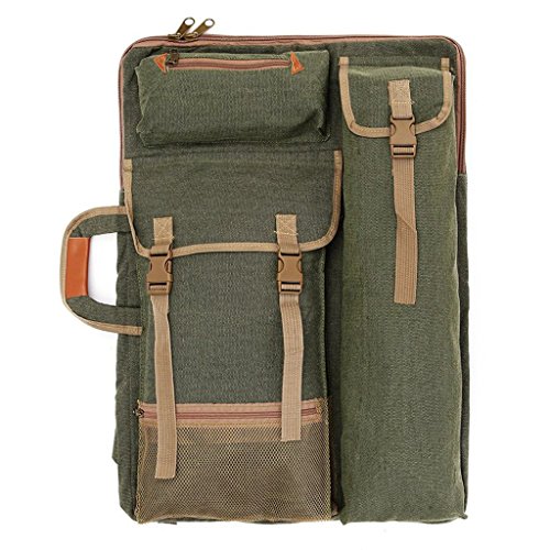 Multifunction Canvas Sketchpad Painting Portfolio Bag Drawing Sketch Board Carrying Case Pack Outdoor Backpack Travel Art School Supplies