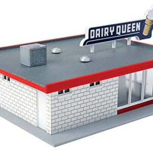 Walthers Cornerstone HO Scale Model Vintage Dairy Queen Kit, 5-1/16 x 3-1/2 x 2-3/8" 12.8 x 6cm