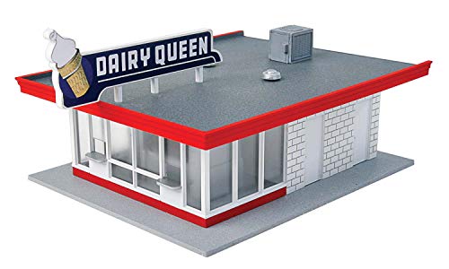 Walthers Cornerstone HO Scale Model Vintage Dairy Queen Kit, 5-1/16 x 3-1/2 x 2-3/8" 12.8 x 6cm