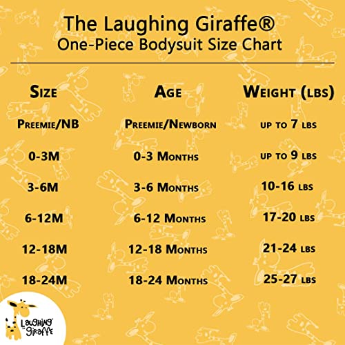 Laughing Giraffe Baby Blank Short Sleeve Unisex Onesie Bodysuit (3-6 Months, Heather Gray)