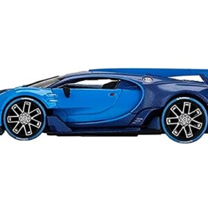 Truescale Miniatures Bugatti Vision Gran Turismo Light Blue and Carbon Blue 1/64 Diecast Model Car by True Scale Miniatures MGT00266