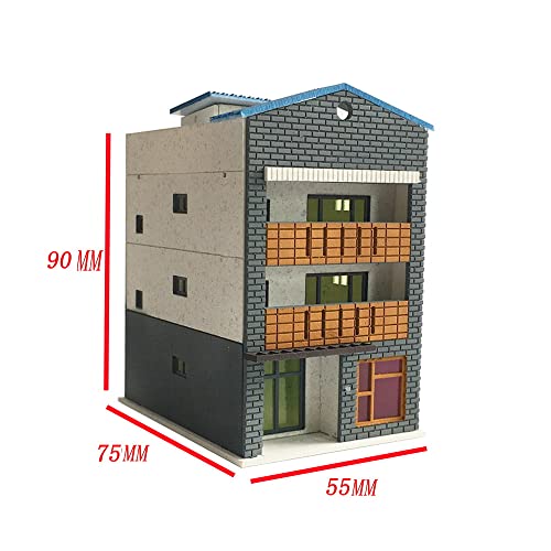 Outland Models Scenery 3-Story Modern City House Grey & White 1:160 N Scale