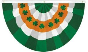 st patricks day bunting flag 3×5 ft irish ireland green shamrock pats decoration