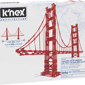 K'NEX Architecture: Golden Gate Bridge - Build IT Big - Collectible Building Set for Adults & Kids 9+ - New - 1,536 Pieces - Over 3 Feet Long - (Amazon Exclusive)