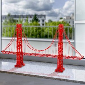 K'NEX Architecture: Golden Gate Bridge - Build IT Big - Collectible Building Set for Adults & Kids 9+ - New - 1,536 Pieces - Over 3 Feet Long - (Amazon Exclusive)