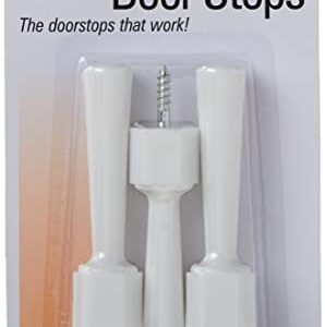 Mommys Helper Pack of 3 Soft Jamb Door Stops Blister, White