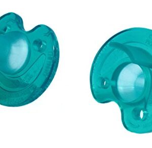 Philips Notched Newborn Soothie Pacifier, Green, 0-3 Months, Hospital Binky - Natural Scent 2 Count (Pack of 1)