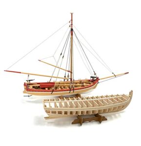 model shipways ms1460 18th century armed longboat 1:24 scale – laser cut wood, metal & photo-etched brass kit