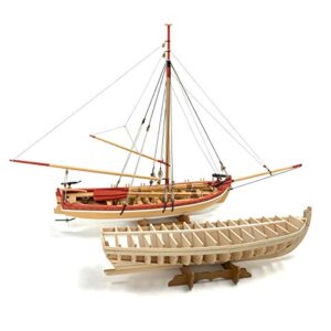 Model Shipways MS1460 18th Century Armed Longboat 1:24 Scale - Laser Cut Wood, Metal & Photo-Etched Brass Kit