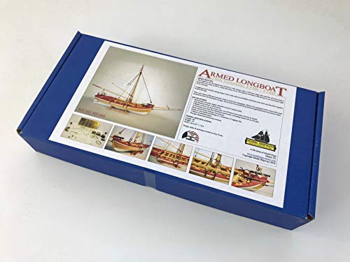 Model Shipways MS1460 18th Century Armed Longboat 1:24 Scale - Laser Cut Wood, Metal & Photo-Etched Brass Kit