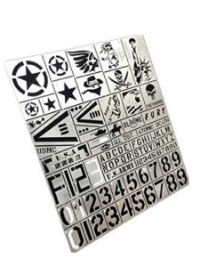 spray board spray stencil hobby tools, stainless steel stencil, fits 1/35 scale military usa armed vehicle model kit