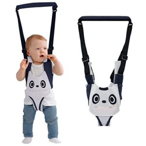 watolt baby walking harness – handheld kids walker helper – toddler infant walker harness assistant belt – help baby walk – child learning walk support assist trainer tool – for 7-24 month old (panda)