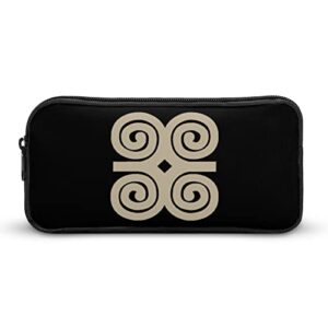 african symbols pencil case makeup bag big capacity pouch organizer for office college