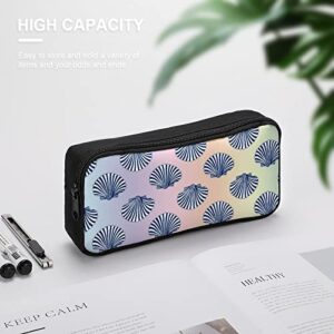 Scallop Seashells Pencil Case Makeup Bag Big Capacity Pouch Organizer for Office College