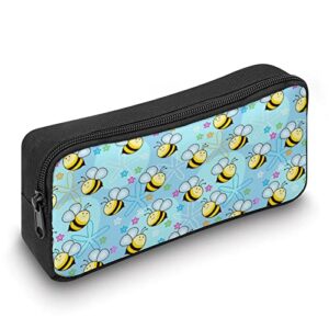 Cute Bees Pencil Case Makeup Bag Big Capacity Pouch Organizer for Office College