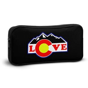 I Love Colorado Pencil Case Makeup Bag Big Capacity Pouch Organizer for Office College