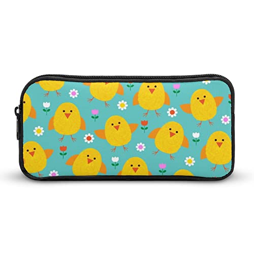 Easter Chick Pencil Case Makeup Bag Big Capacity Pouch Organizer for Office College