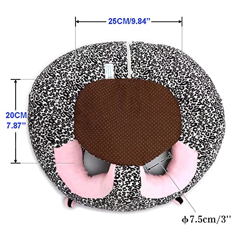 ANPPEX Baby Support Seat, Cute Baby Sofa Chair for Sitting Up, Comfy Plush Infant Seats with Stuffing Inside for 3-12 Months Baby